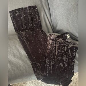 Forever 21 velvet flare pants